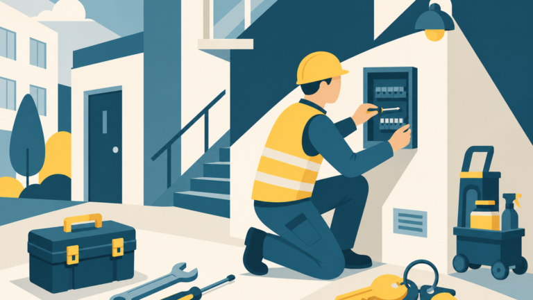 Agent maintenance bâtiment, illustration One Tilt