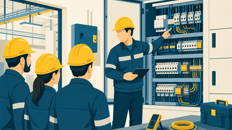 Chef d'équipe électricité, illustration One Tilt