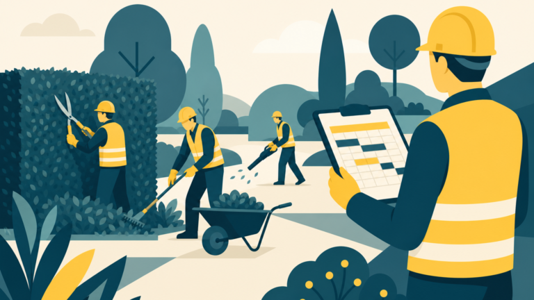 Chef équipe espaces verts, illustration One Tilt