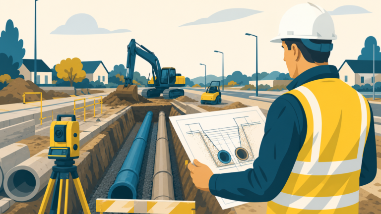 Conducteur de travaux VRD, illustration One Tilt