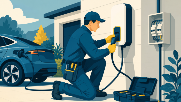 Électricien IRVE, illustration One Tilt