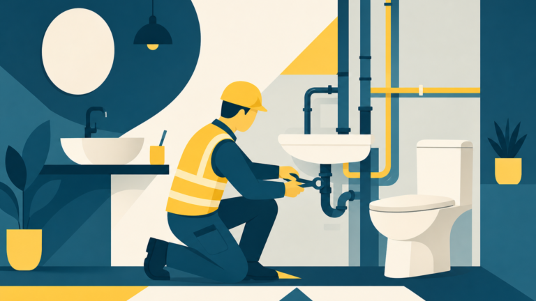 Installateur sanitaire, illustration One Tilt