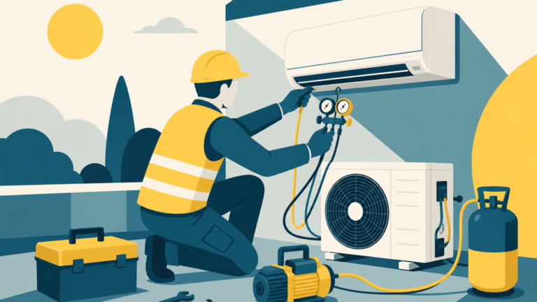 Technicien maintenance climatisation, illustration One Tilt