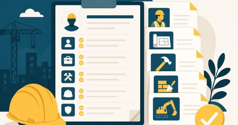 Fiche de poste BTP : 6 modèles + modèle Word à remplir