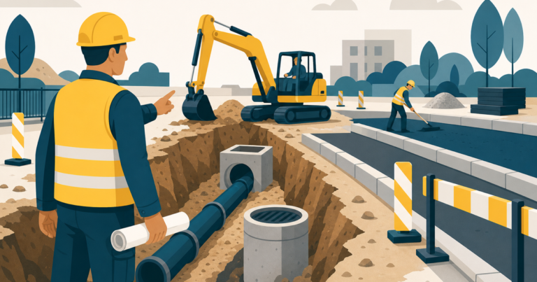 Chef de chantier travaux publics BTP : fiche métier One Tilt